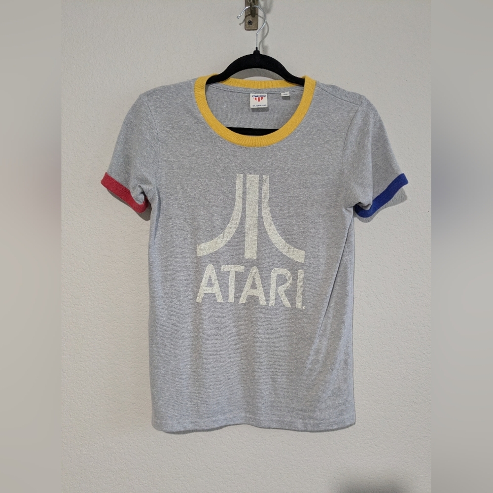 Junk Food Retro 80s Atari Jersey T-Shirt  Colorblock Trim XS